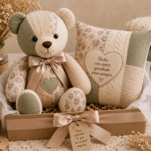 Memory Bear con Corazón Bordado