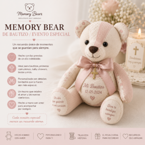 Memory Bear de Bautizo