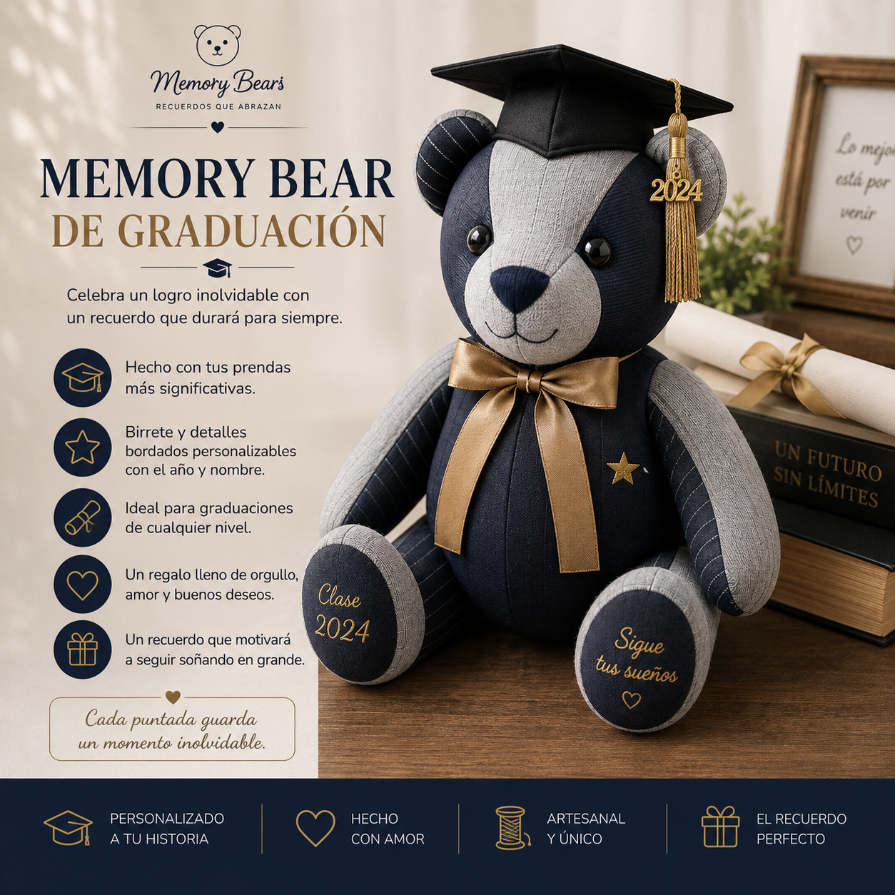 Memory Bear de Graduación