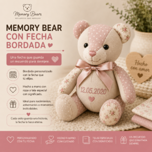 Memory Bear con Fecha Bordada