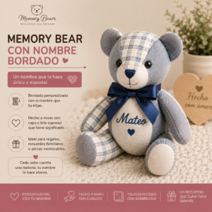 Memory Bear con Nombre Bordado